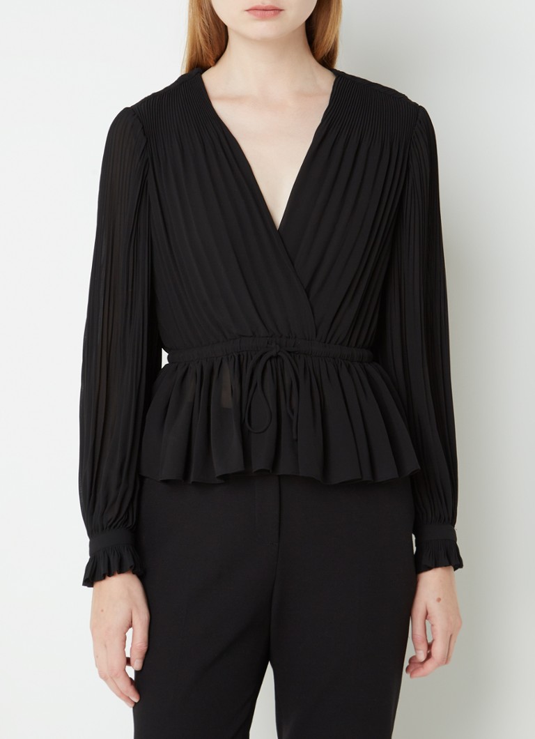 Top a portafoglio Claudie Pierlot Bromance con dettagli plissettati