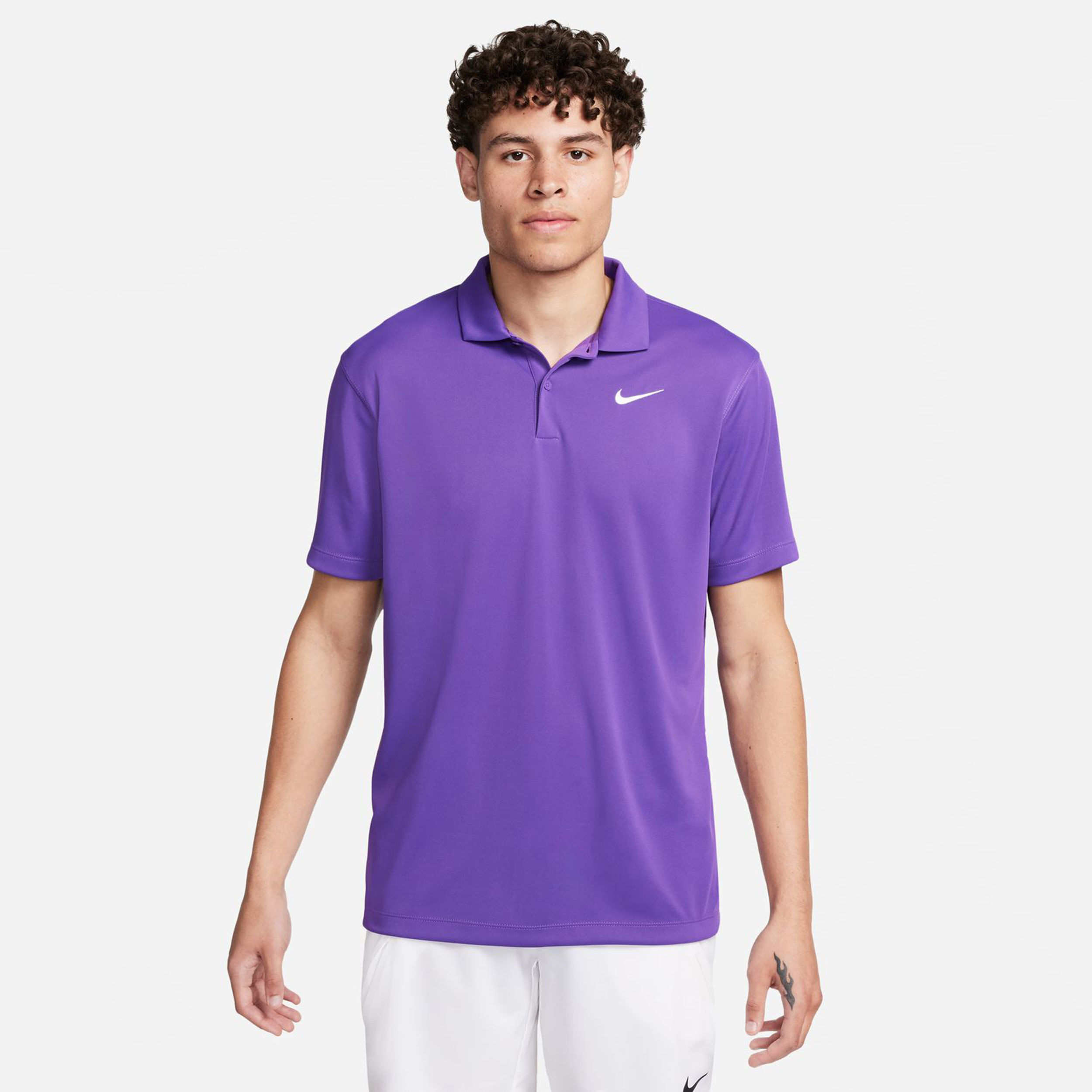Dri-Fit Court Solid Polo Herren - Lila