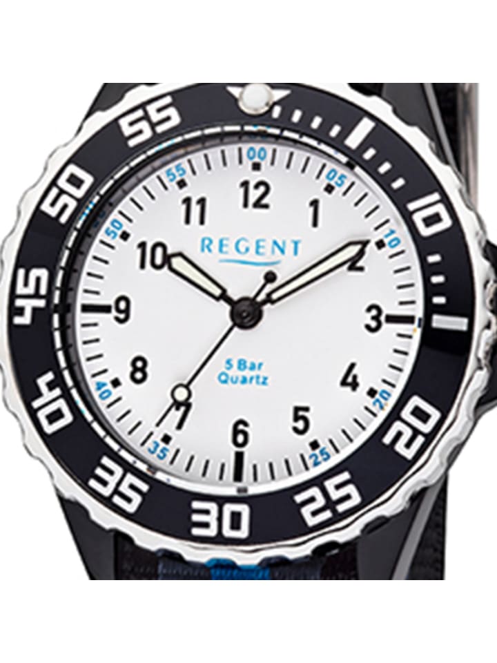 Regent Analog-Armbanduhr Regent Kinderuhren blau, schwarz mittel (ca. 35mm) günstig kaufen onesize