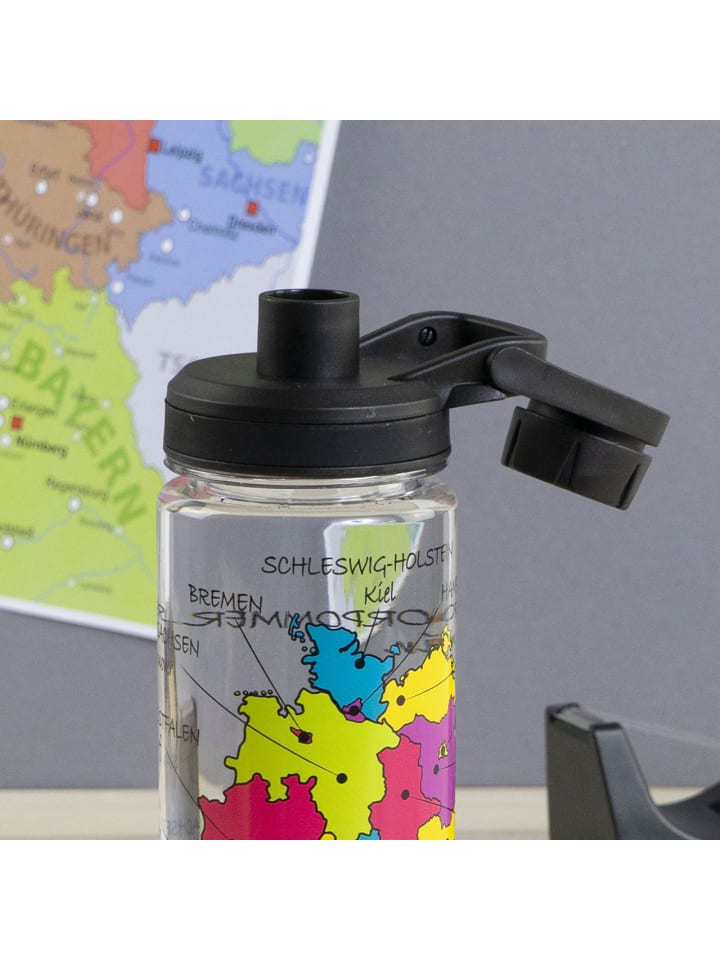 Geda Labels Trinkflasche Bundesländer in schwarz - 700ml günstig kaufen onesize