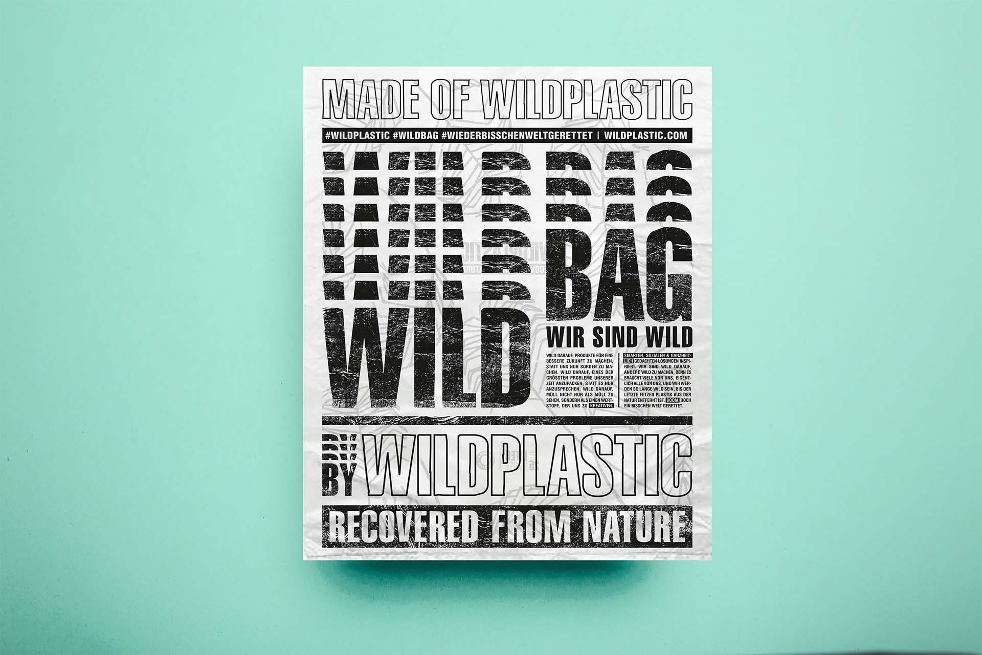 WILDPLASTIC Müllbeutel WILDBAG 25L