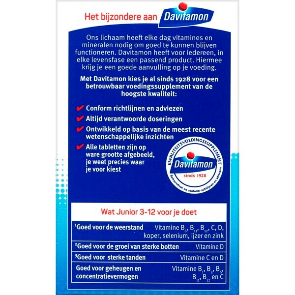 Davitamon Junior 3 Multifruit Chewable Tablets 120 pieces