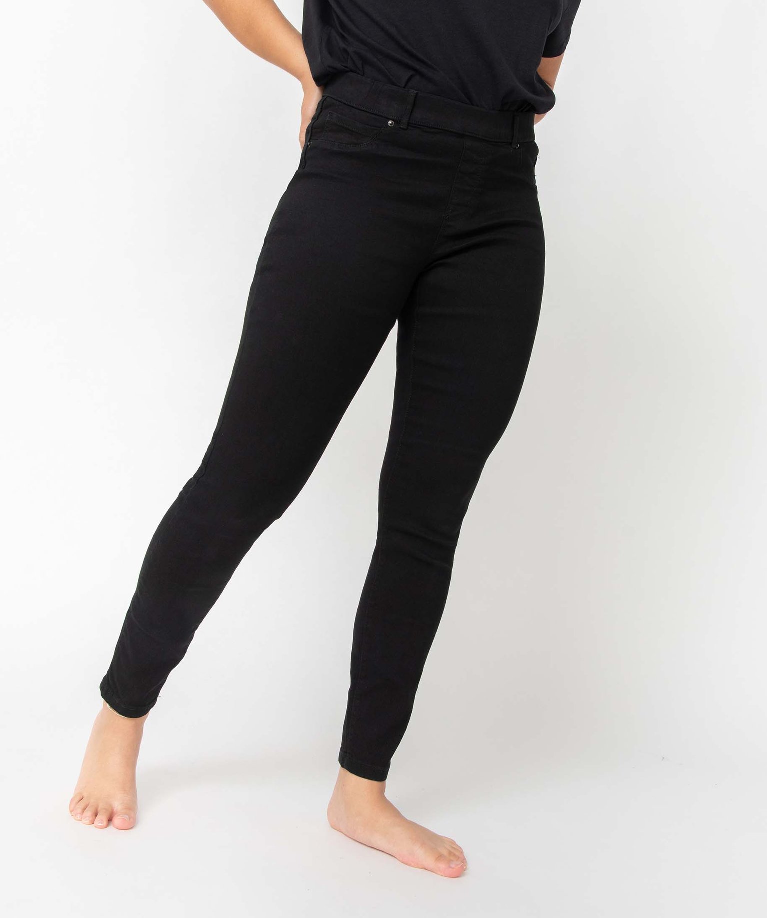 Jegging femme taille normale noir | GEMO