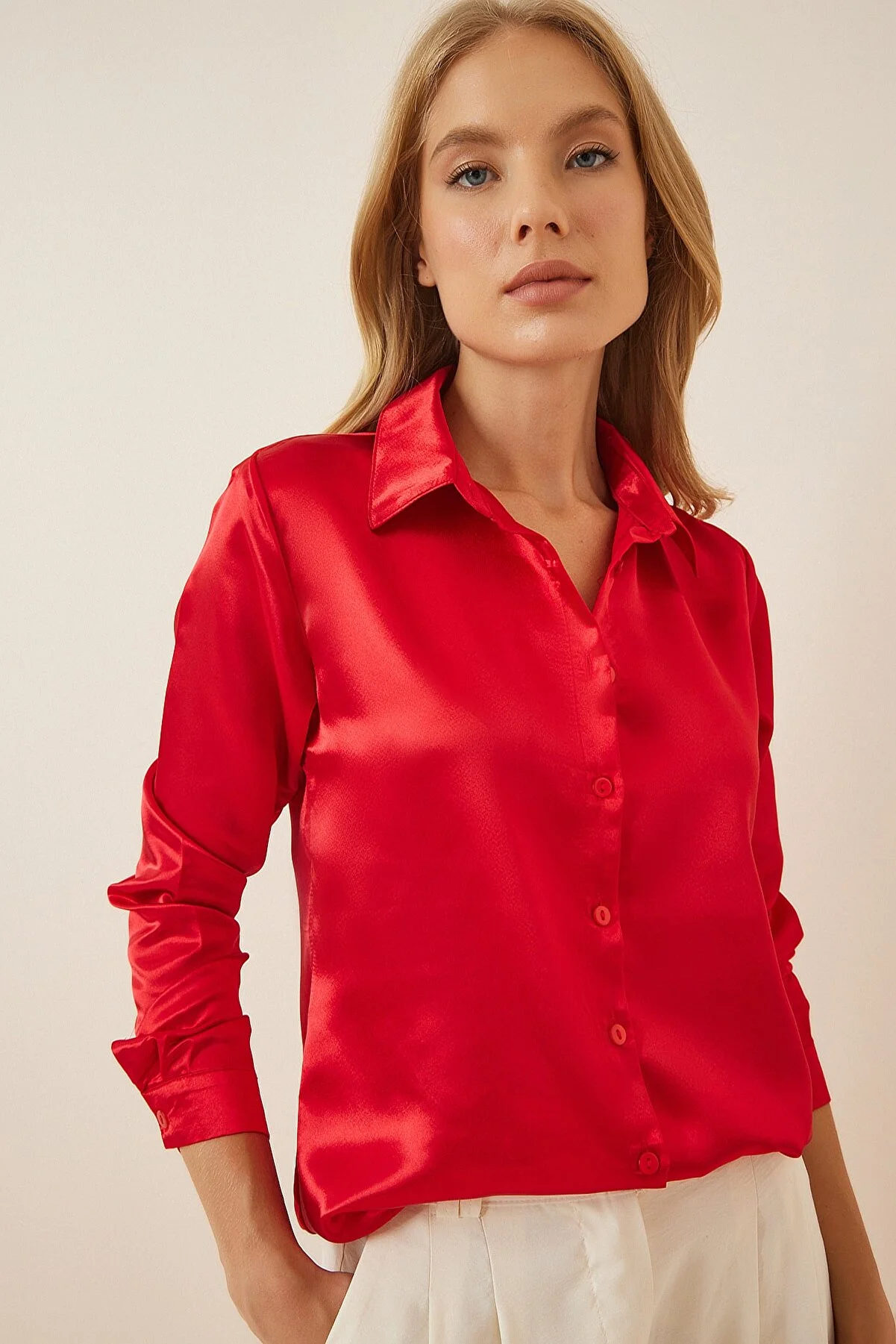 Happiness İstanbul  Hemde - Rot - Regular Fit