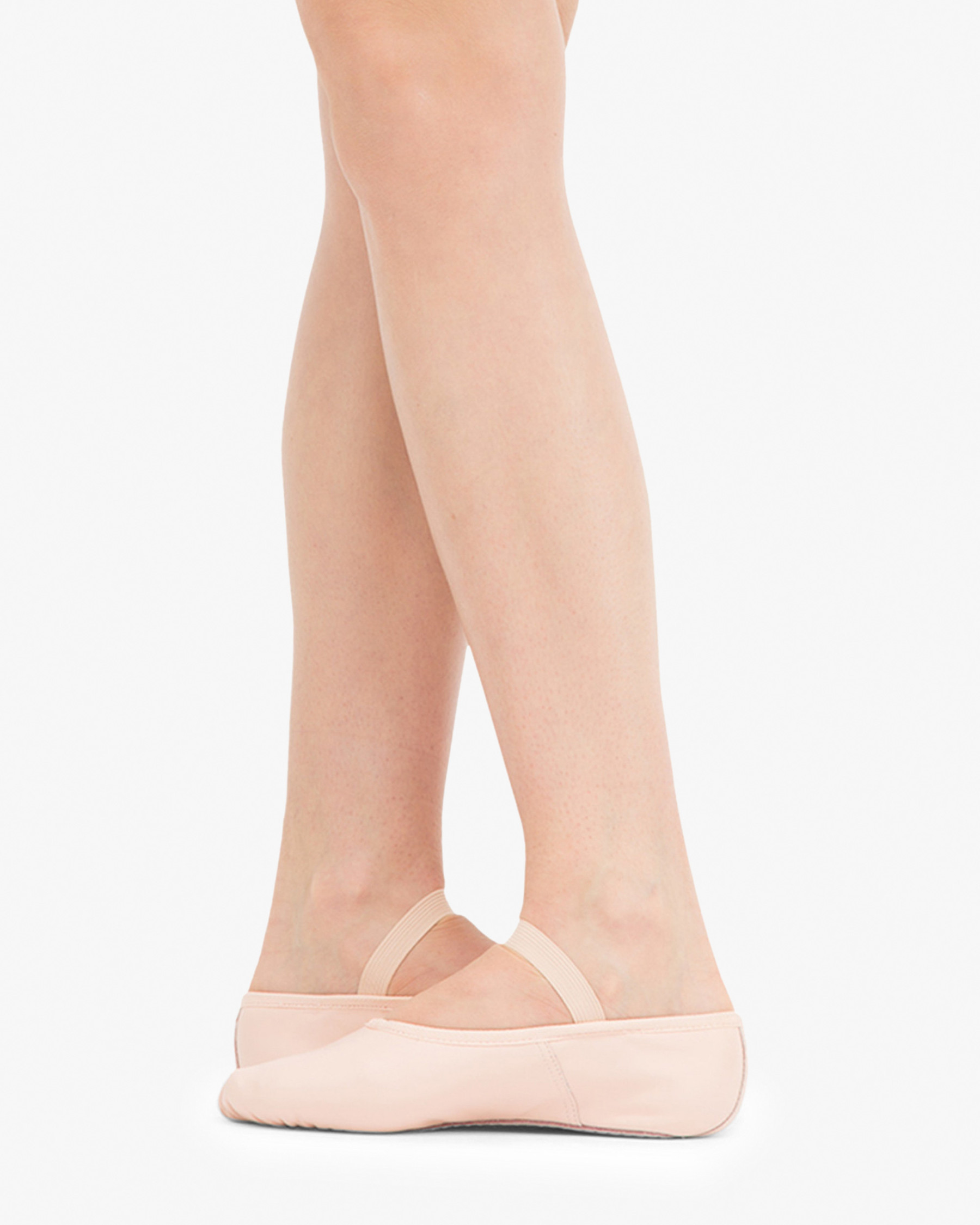 Soft ballet shoes with full sole - LEATHER