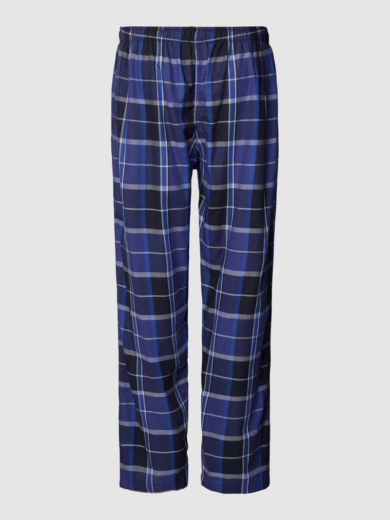 Pyjama-Hose mit Karo-Muster in royalblau