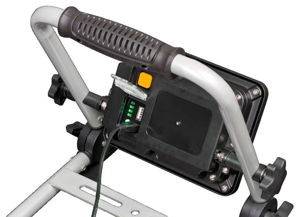 Brennenstuhl LED Baustrahler EL 2000 MA, Ein-/Ausschalter, USB-Anschluss mit Ladefunktion, mehrere Helligkeitsstufen, LED fest integriert, Tageslichtweiß, mit Powerbank-Funktion