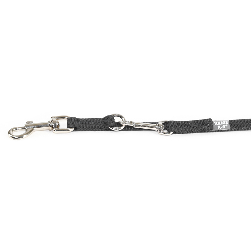 JULIUS-K9 Hundeleinen JULIUS-K9 Führleine verstärkt 14mm schwarz/ grau