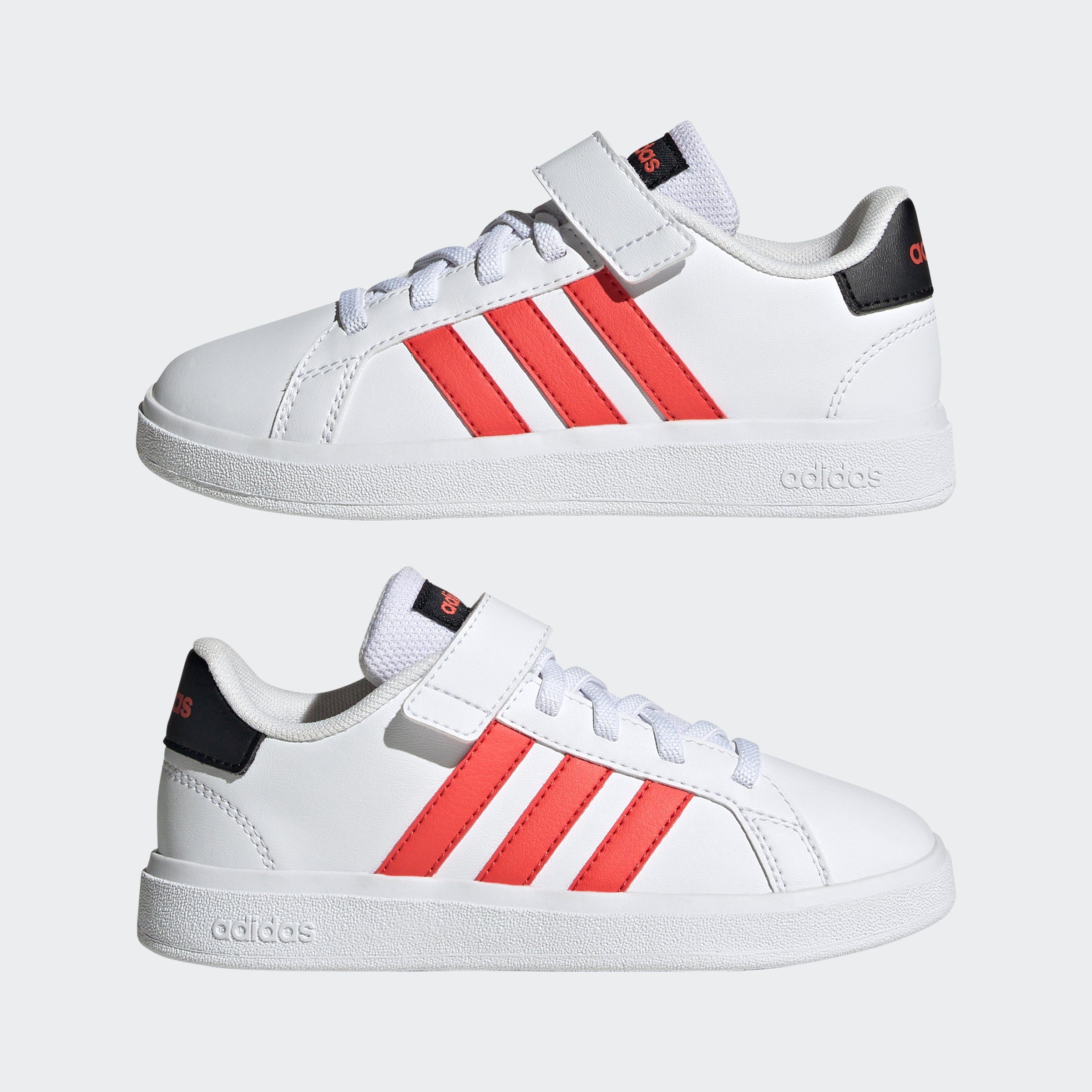 adidas Sportswear GRAND COURT COURT ELASTIC LACE AND TOP STRAP Sneaker Design auf den Spuren des adidas Superstar