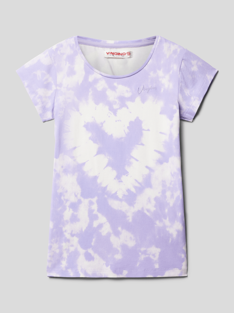 T-Shirt in Batik-Look Modell 'HEMMA' in flieder