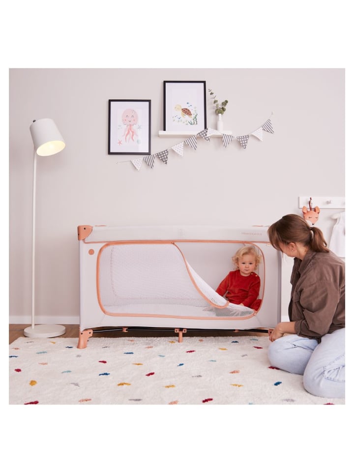 Hauck Reisebett Dream N Play Plus (mit seitlichem Einstieg) in grau,orange günstig kaufen onesize