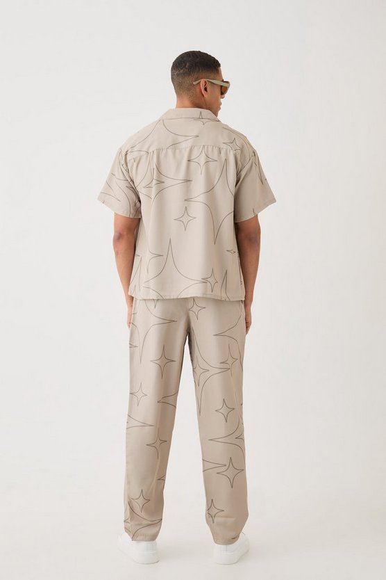 Weiches kastiges Twill-Hemd & Hose