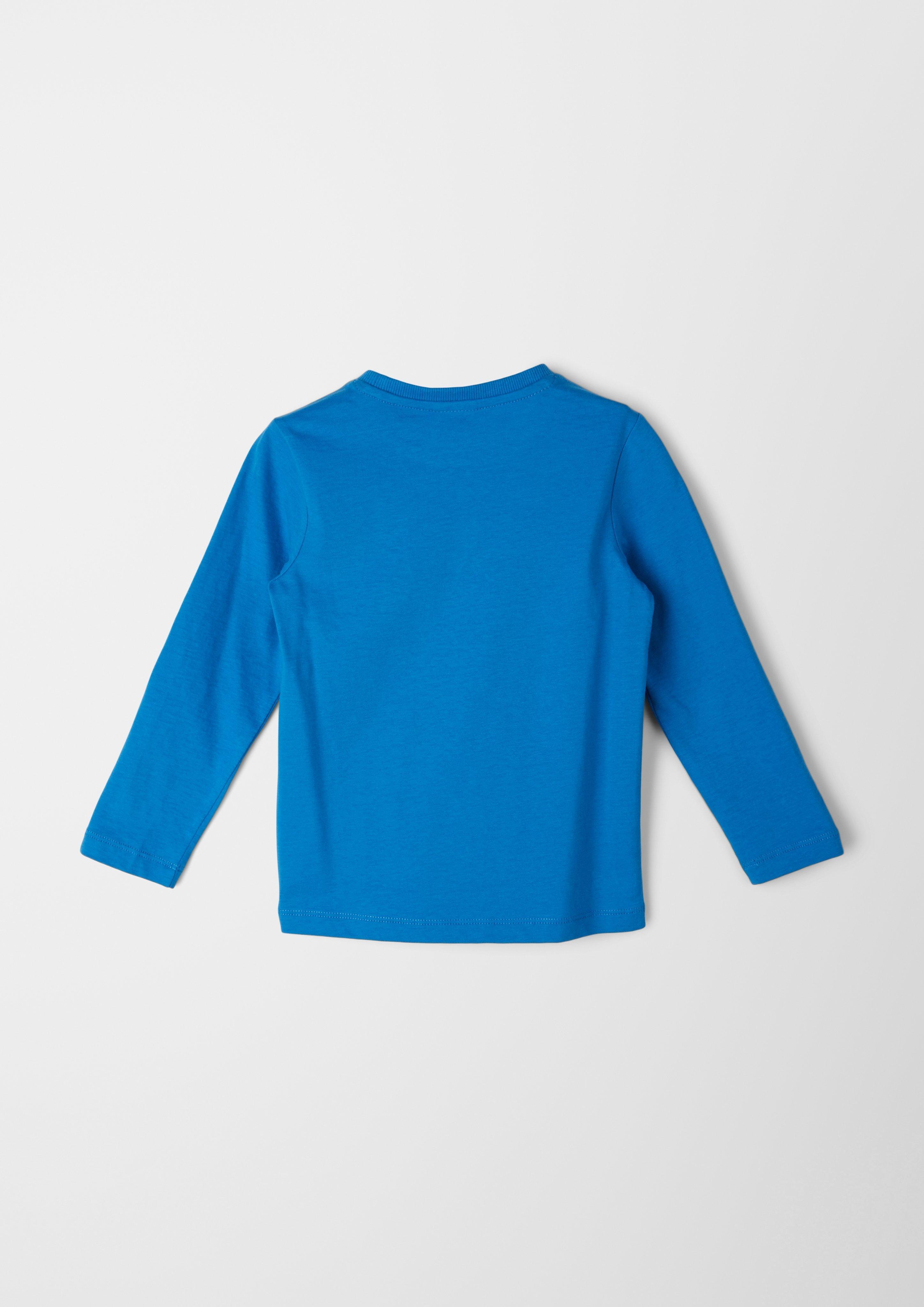 Langarmshirt mit Bär-Applikation  2119300-5527