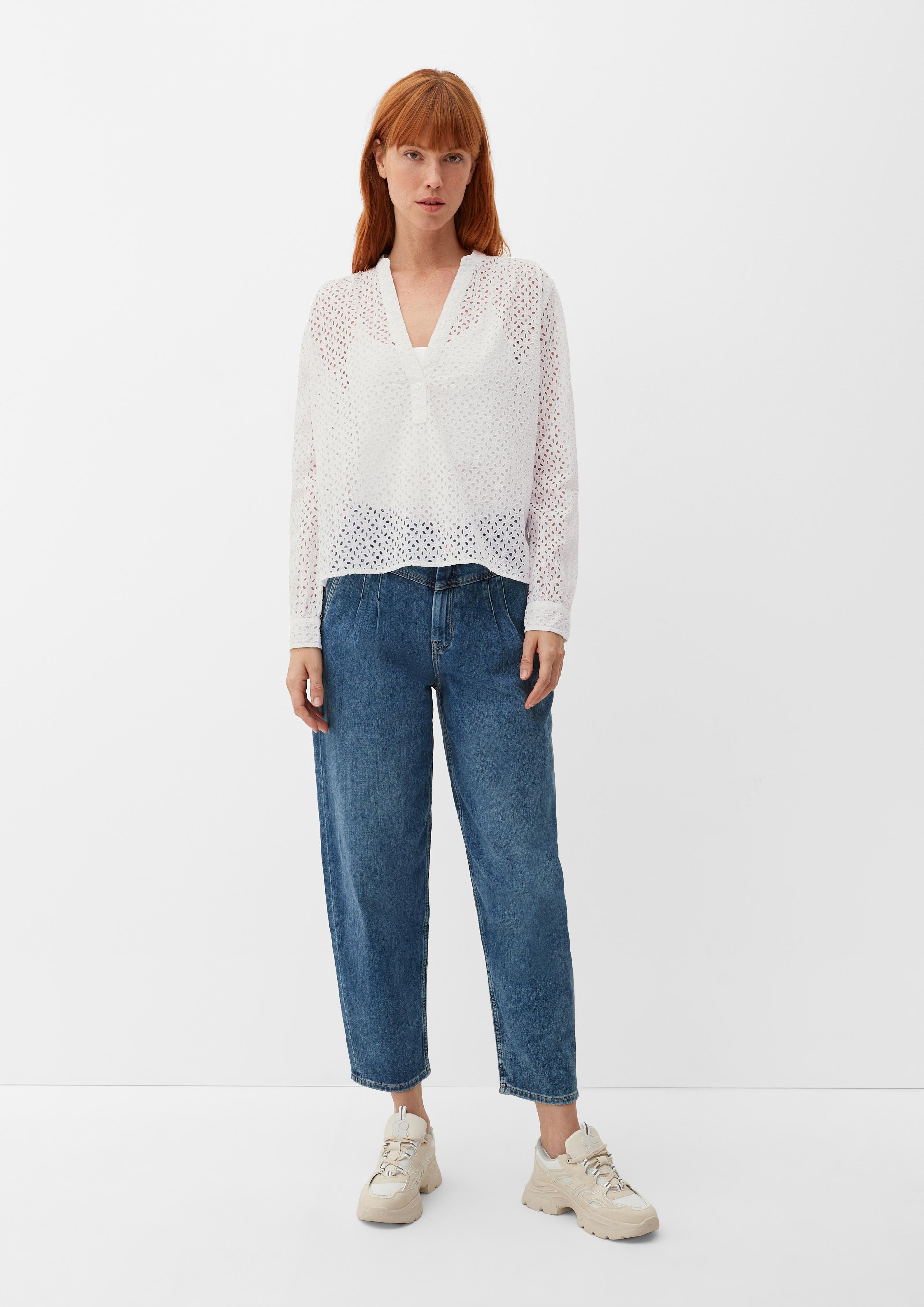 Bluse mit Lochstickerei  2128352-02L4