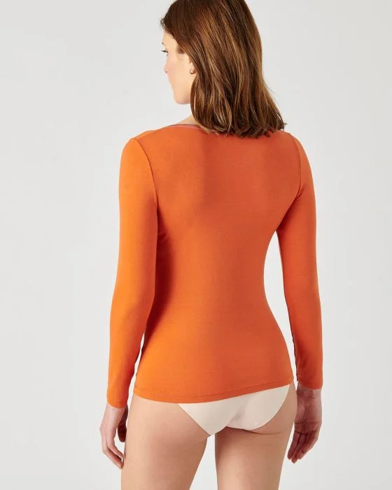 T-shirt Thermolactyl Sensitive biais satin, manches longues
