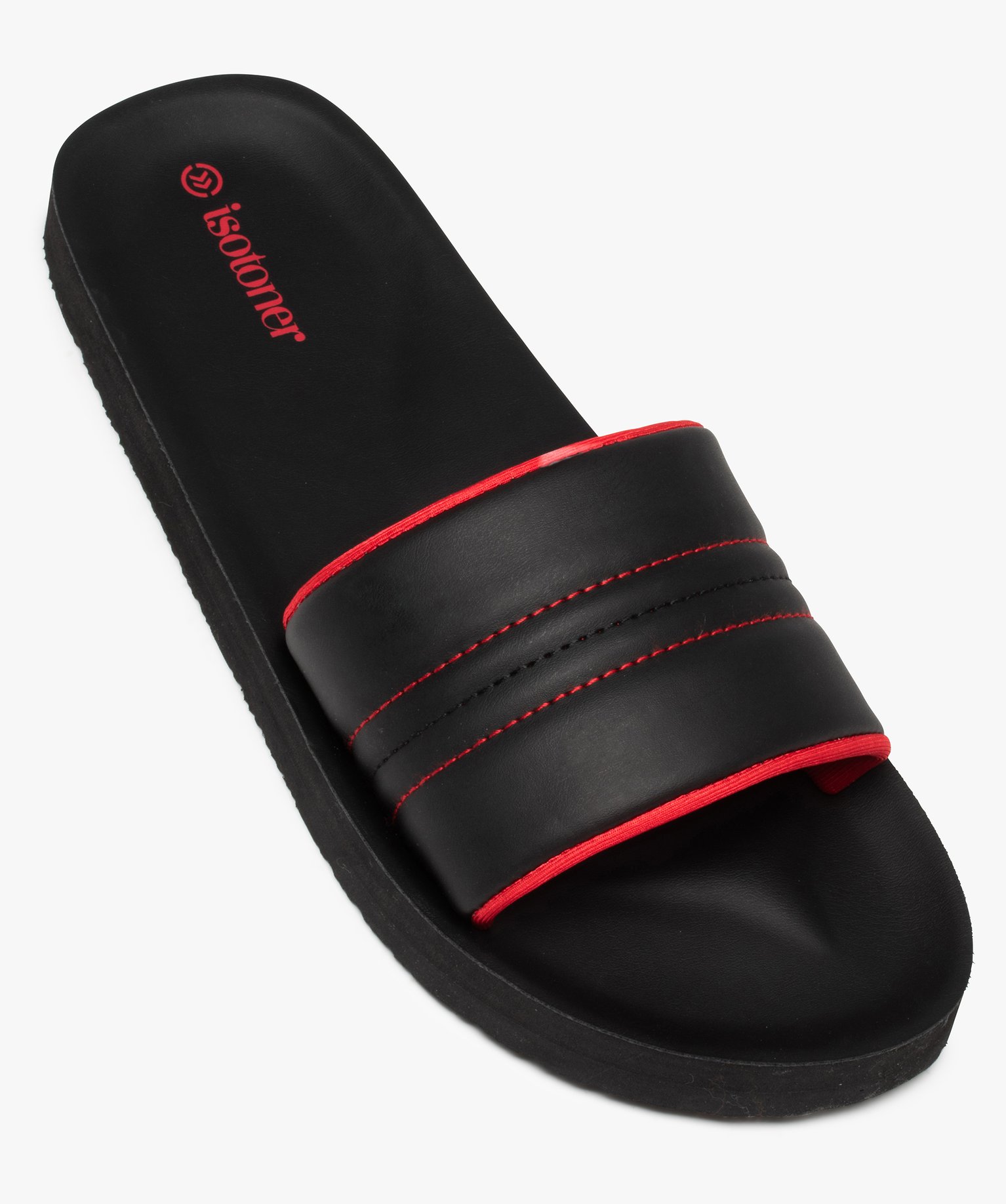 Mules de piscine homme bicolores - Isotoner noir | GEMO