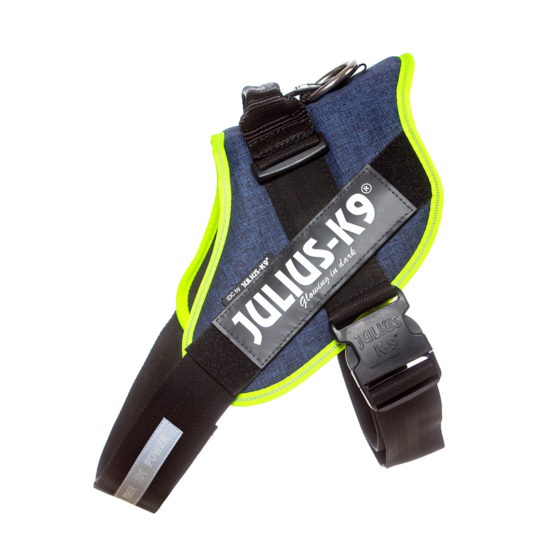 JULIUS-K9 Hundegeschirre JULIUS-K9 IDC Powergeschirr neon mix blau XXL