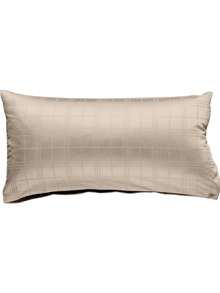 Erwin Müller Mako-Damast Kissenbezug Passau in taupe günstig kaufen