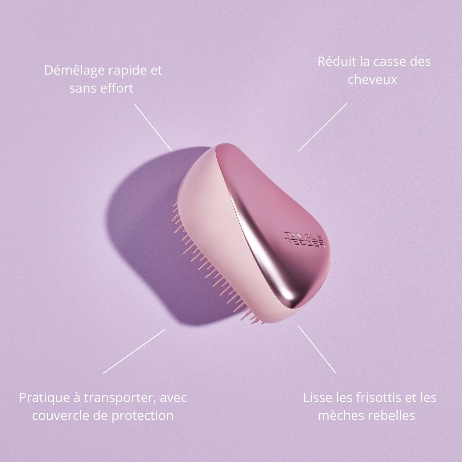 Tangle Teezer Compact Styler Rose Gold Cream Luxe