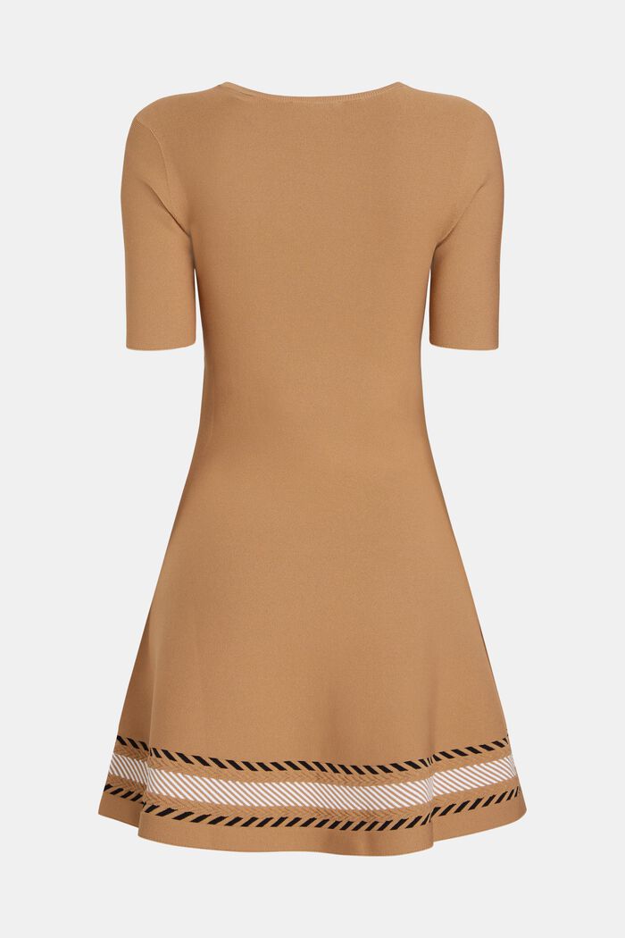 Nahtloses Mini-Strickkleid