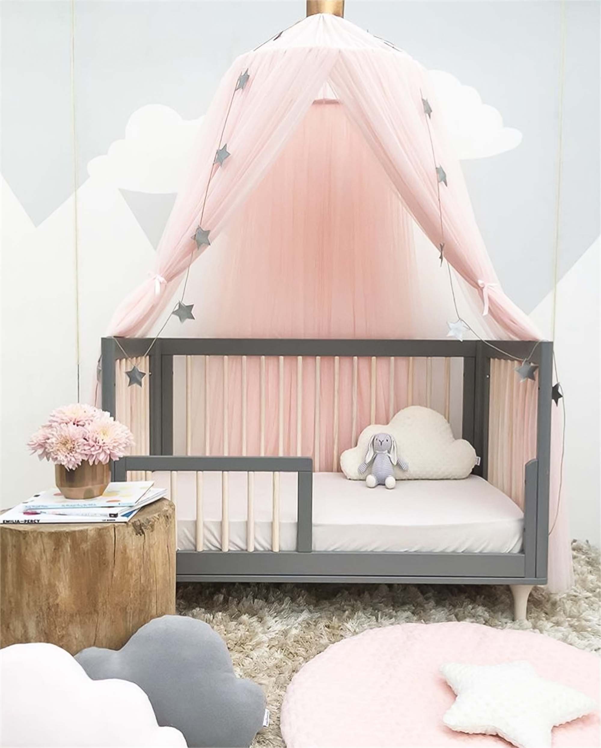 flowgoer Moskitonetz Moskitonetz Bett Himmel Himmel Babybett Polyester Stoff Romantischer