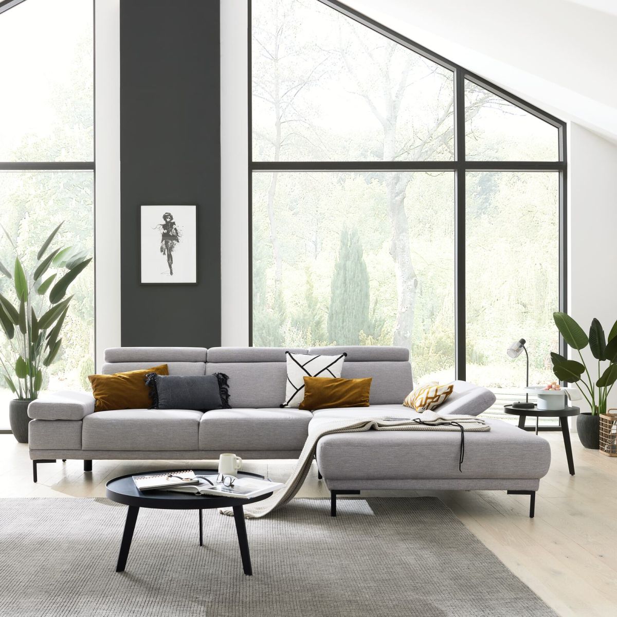 Interliving Polstergarnitur 4251 Platin ohne Zubehör