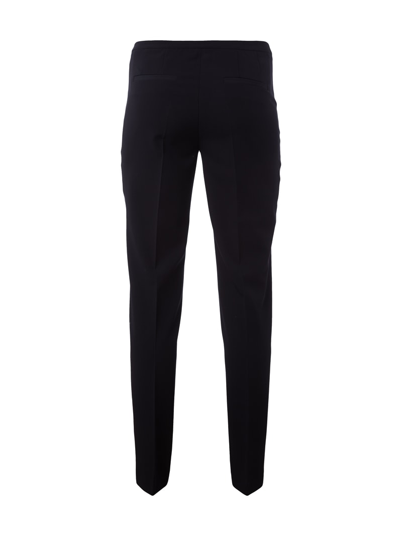 Stoffhose mit Bügelfalten in marineblau