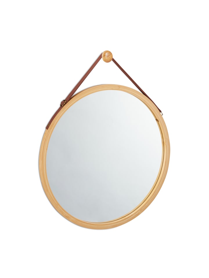 relaxdays Hängespiegel in Natur - Ø 45 cm günstig kaufen onesize