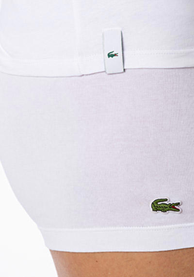 LACOSTE, T-Shirts, Baumwolle, weiß