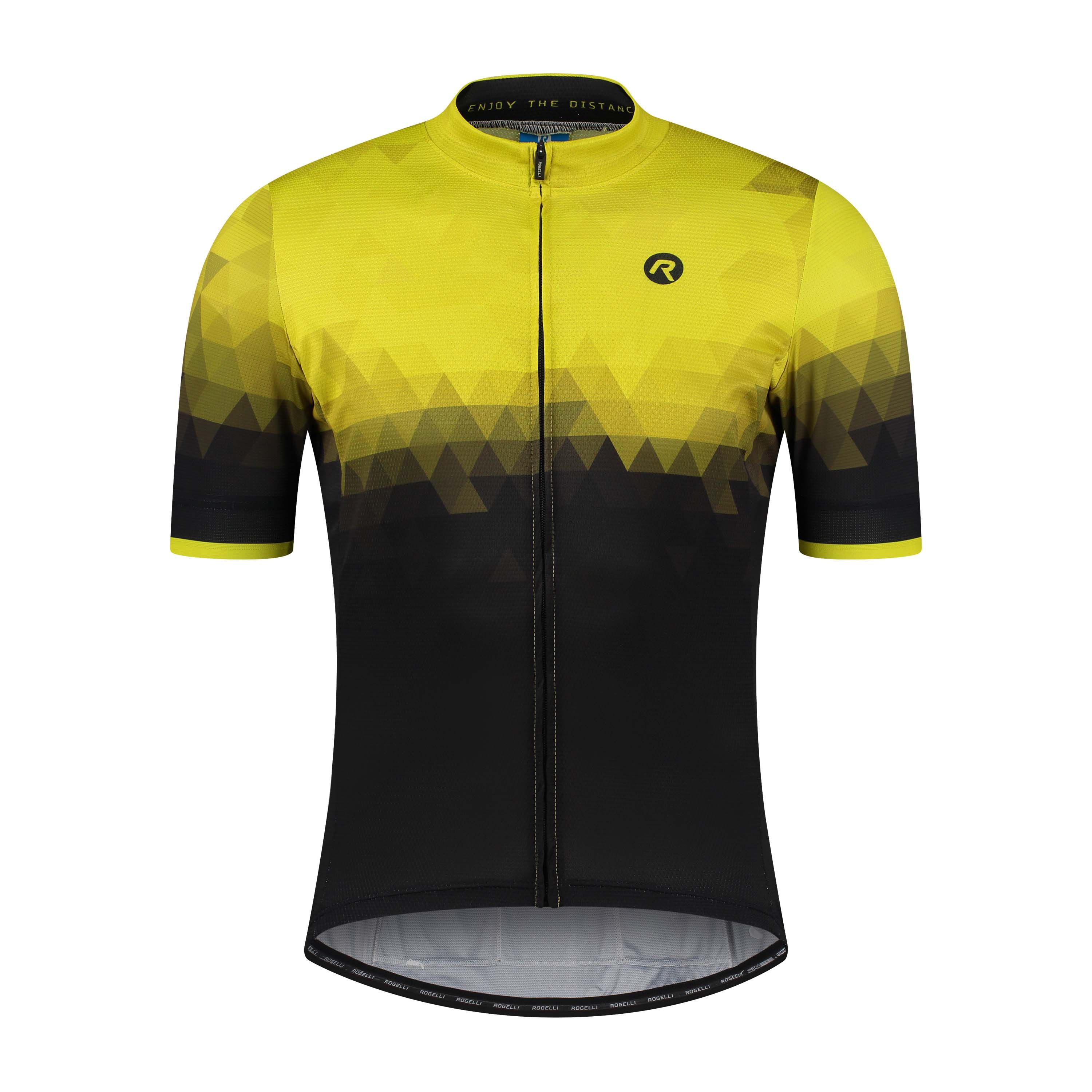 Rogelli Sphere Schwarz/Fluor Herren Radtrikot Kurzarm