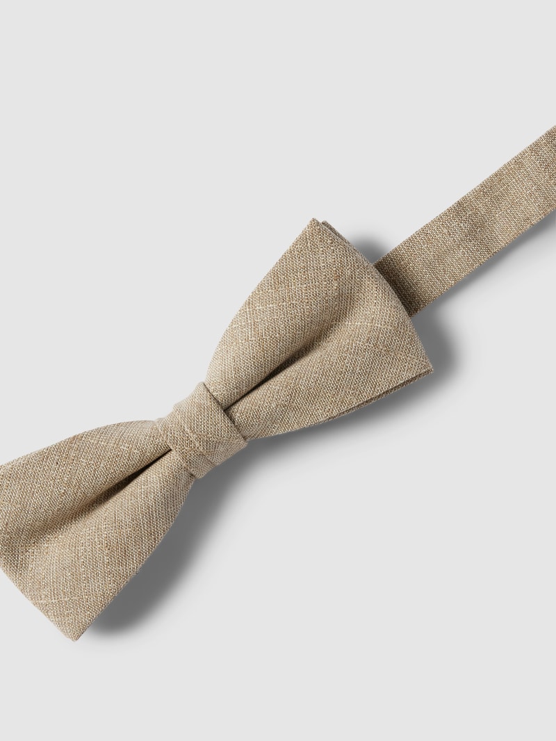 Fliege und Einstecktuch im Set Modell 'Paxton' in sand