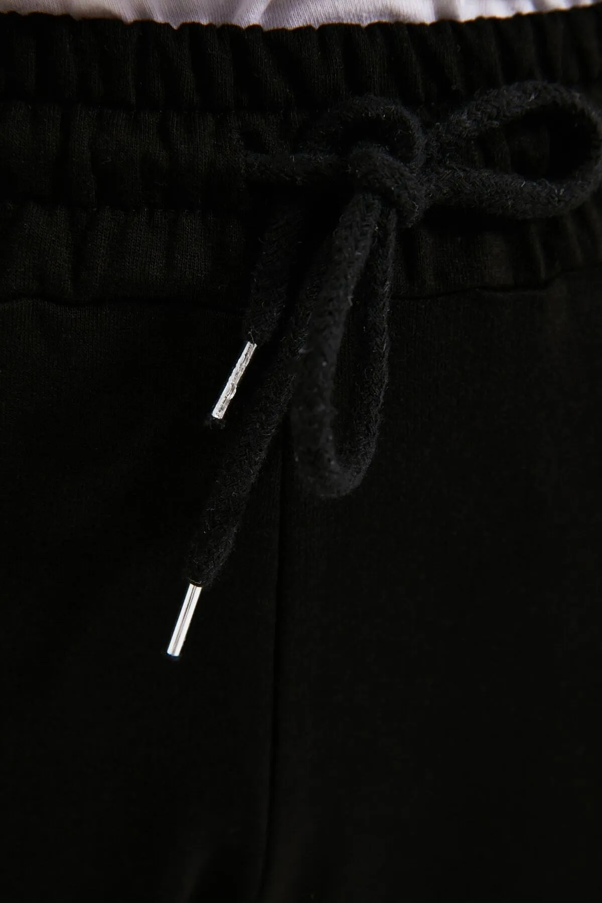Trendyol Collection  Schwarze Basic Jogger Dünne Strick-Jogginghose TWOAW21EA0194