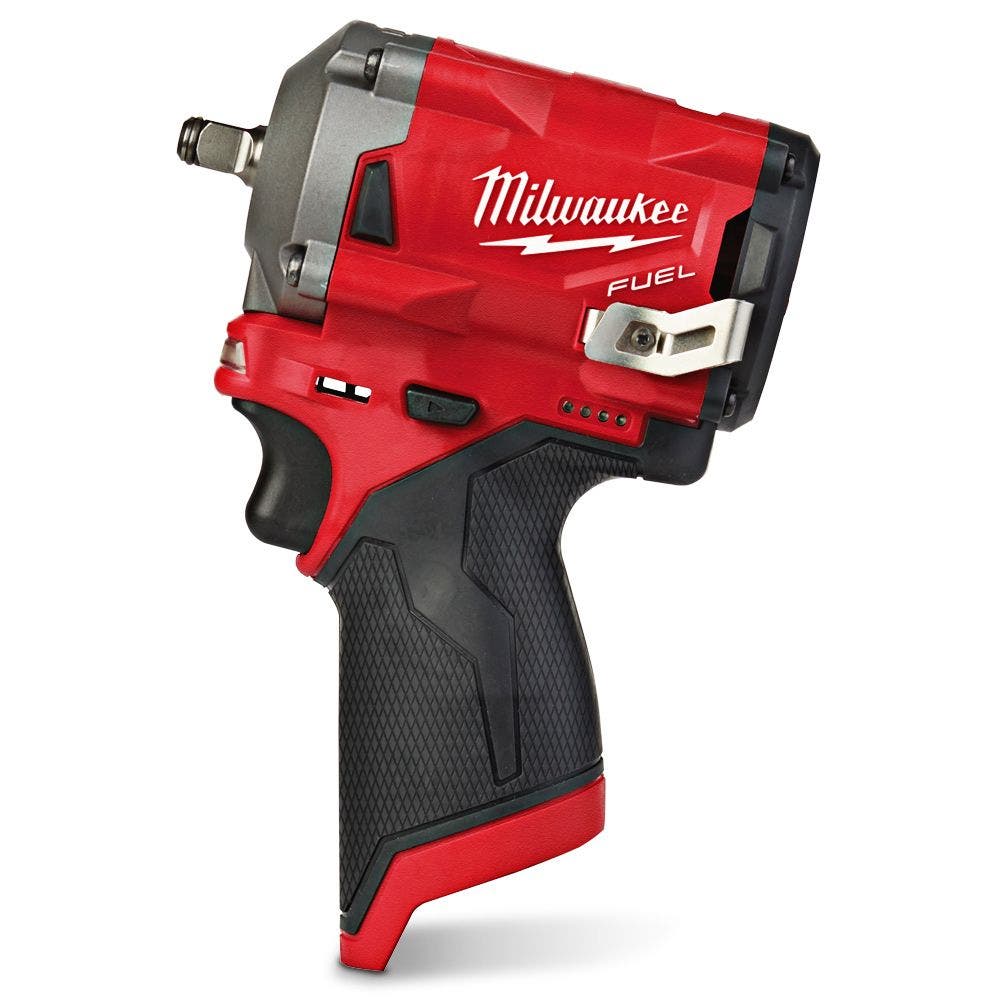 Chave de impacto curta Milwaukee 12V FUEL™ de 3/8