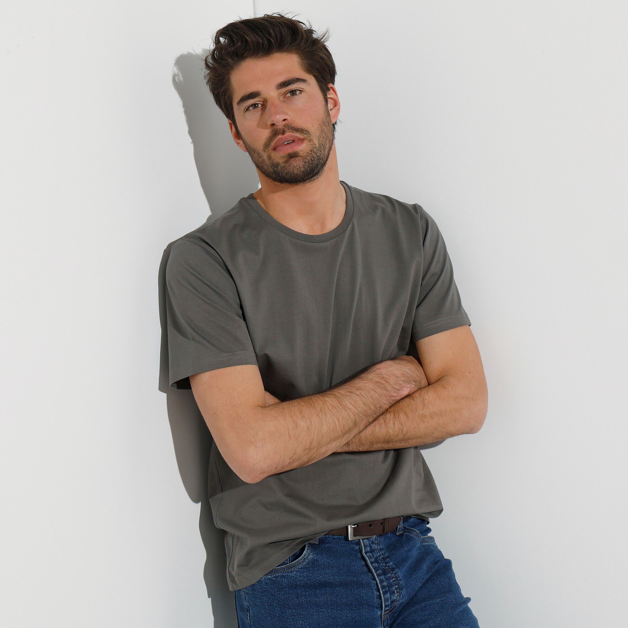 T-shirt col rond manches courtes