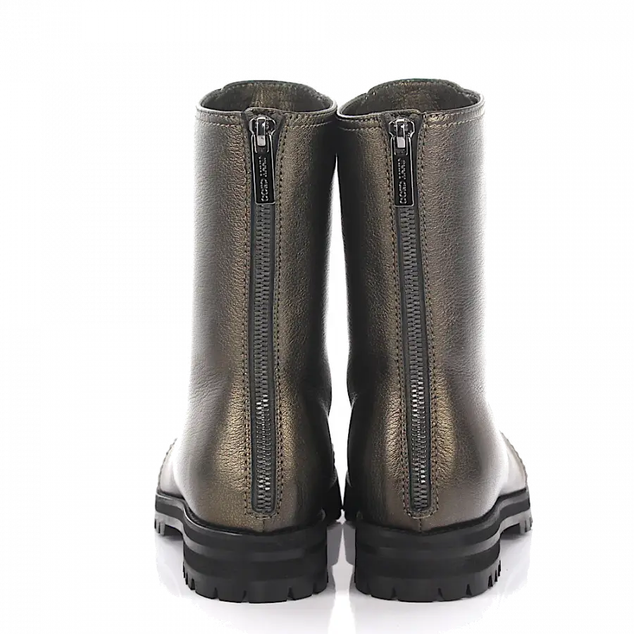 Jimmy Choo - Stiefeletten COMBAT Kalbsleder Kristallverzierung grün - grün