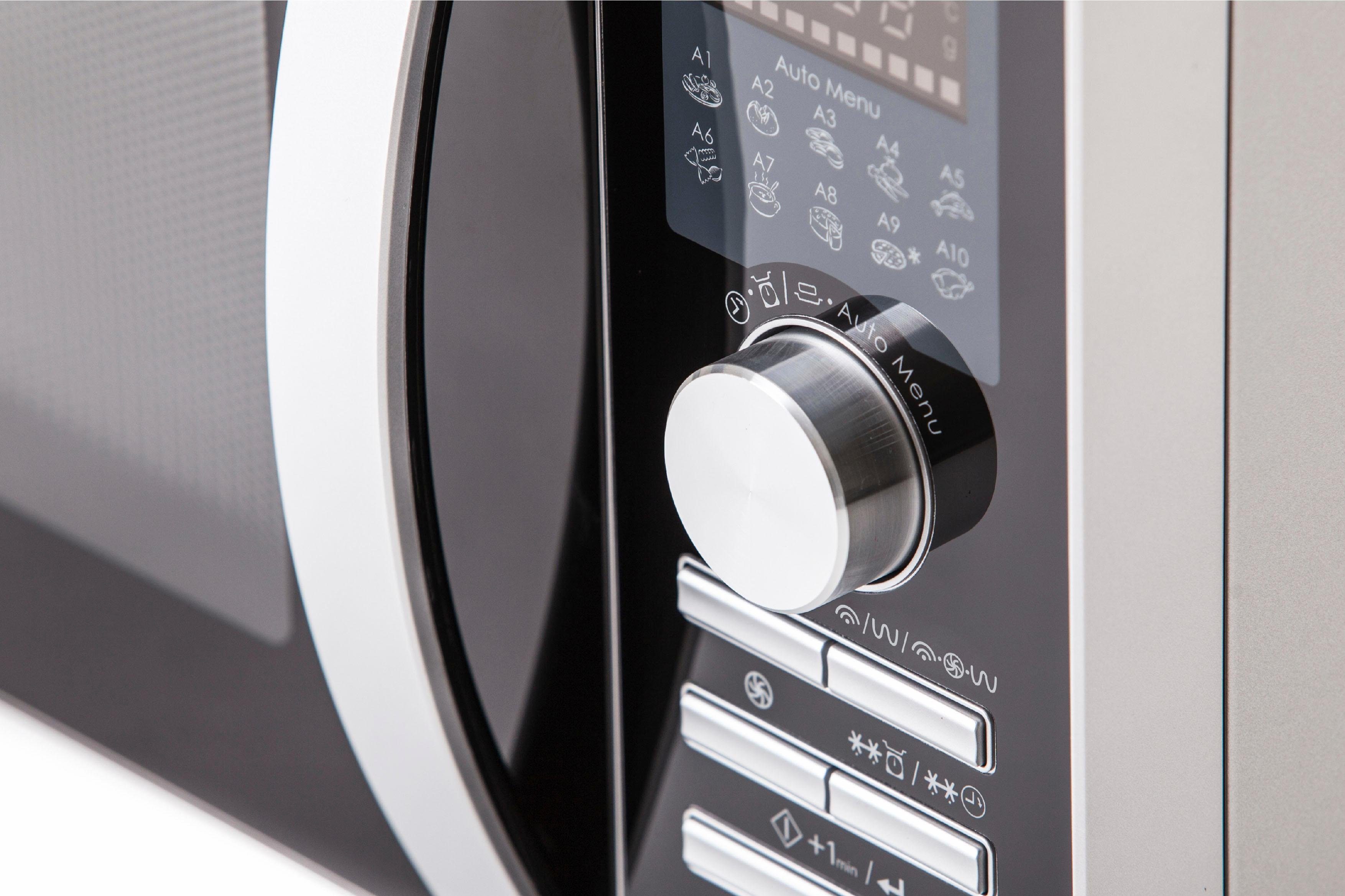 Sharp Mikrowelle R843INW, Grill und Heißluft, 25 l, mit Doppelgrill