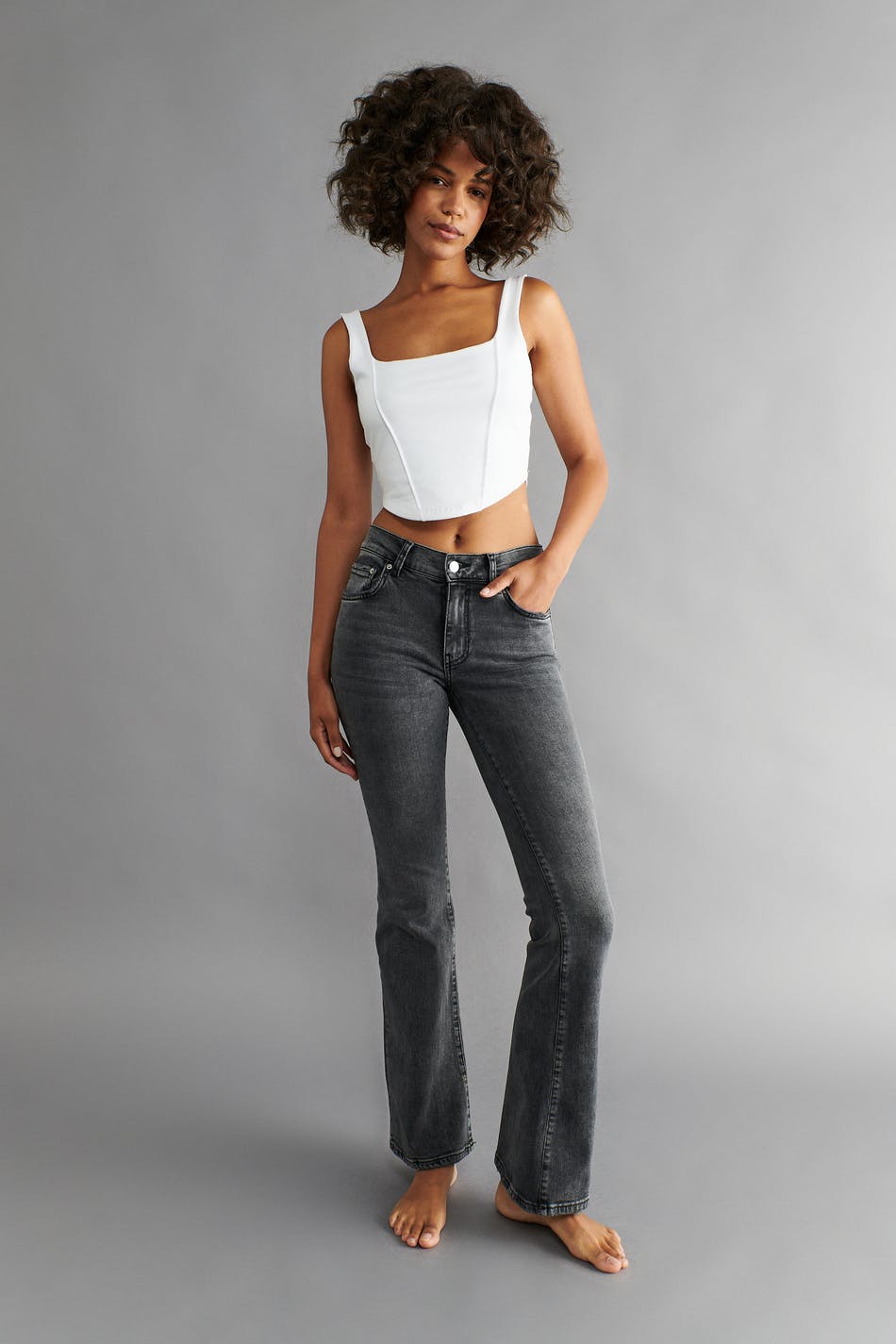 Low waist bootcut jeans
