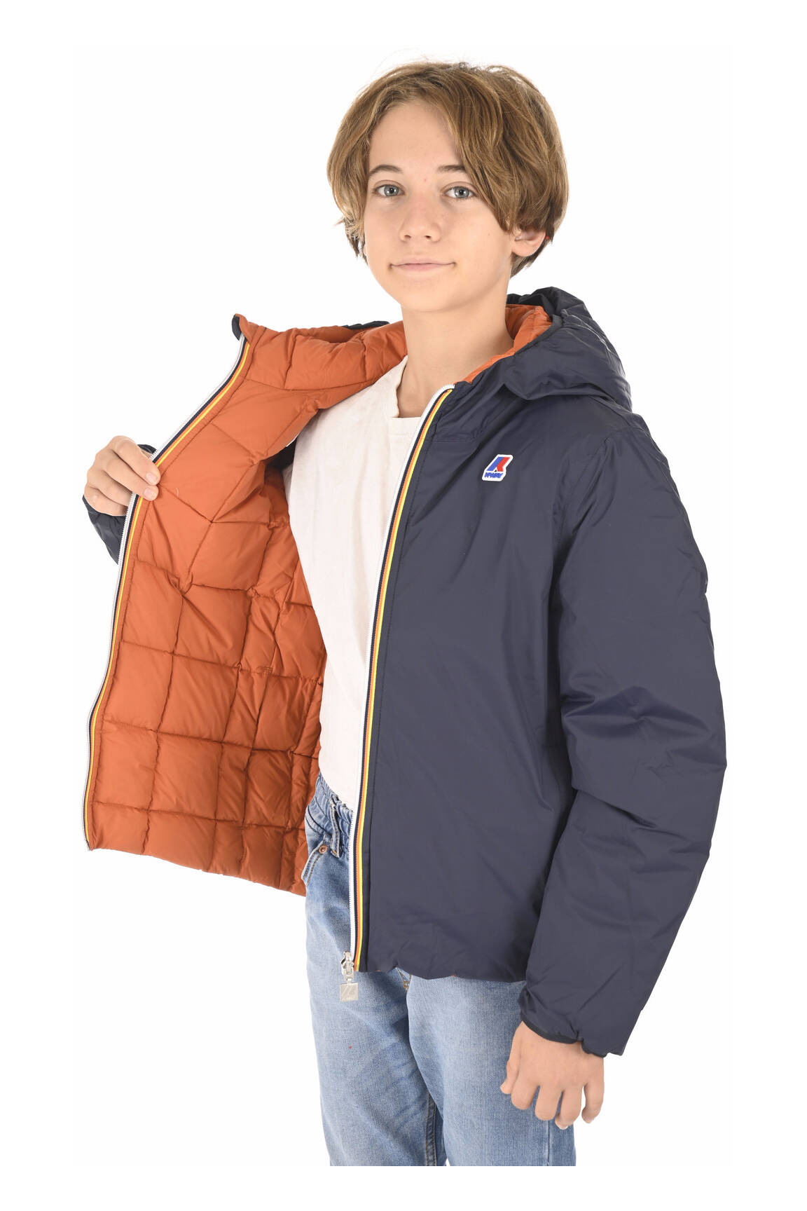 K Way Doudounes Enfant couleur bleu