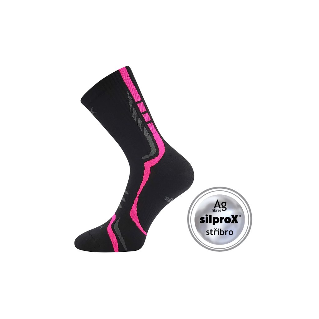 Voxx Thorx schwarz-rosa Sportsocken