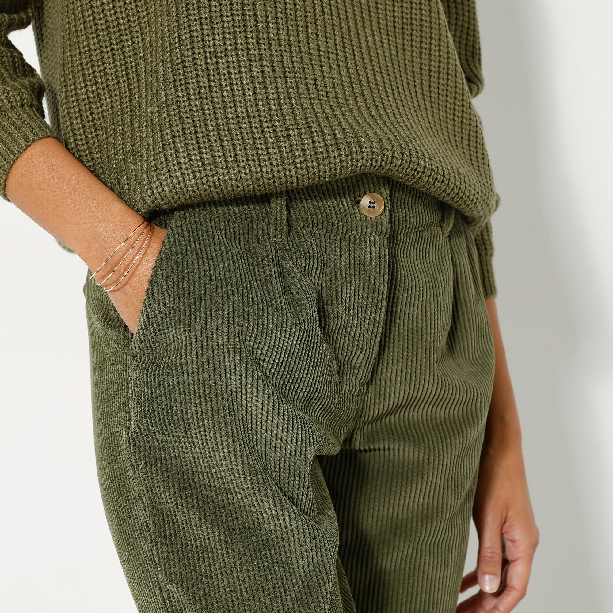 Pantalon 7/8ème, velours