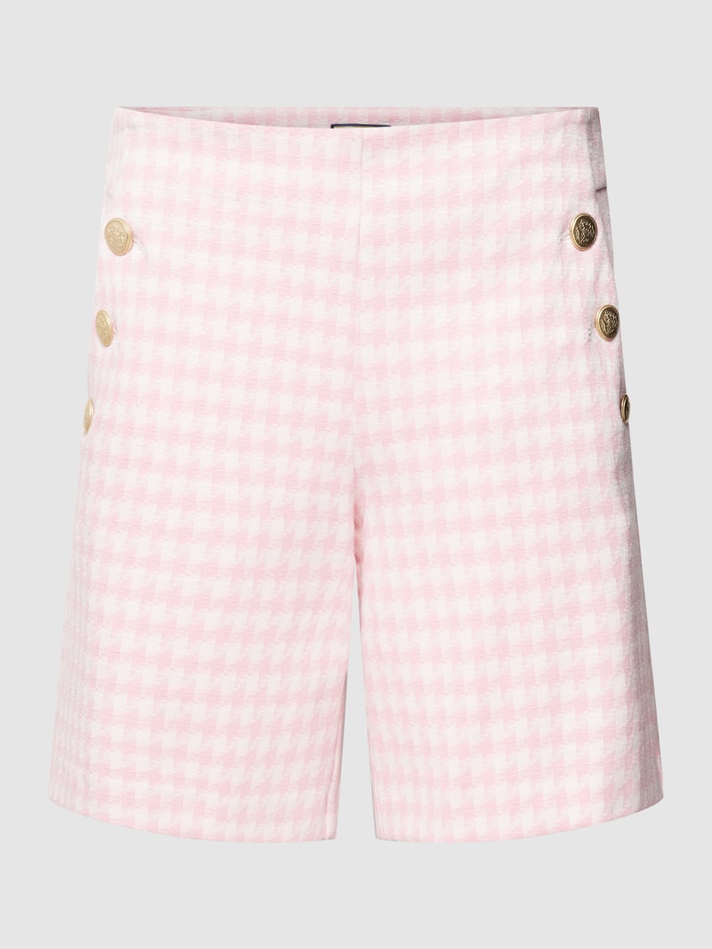 Bermudas mit Karomuster Modell 'BRADY' in rosa