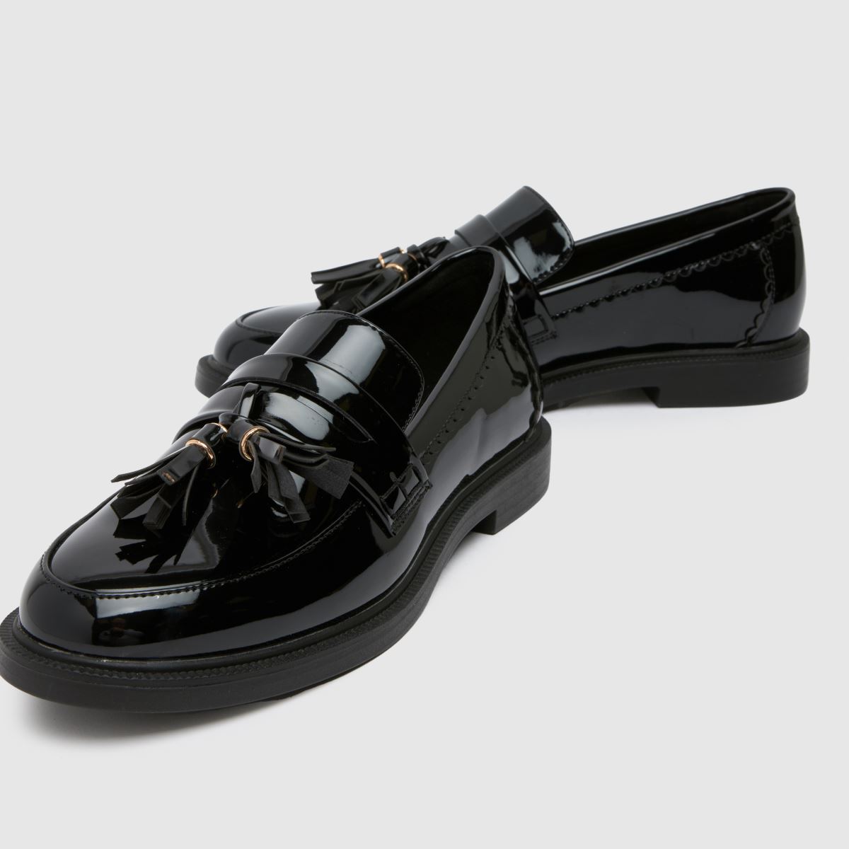 Schuh fekete lillie mokaszin lányka ifjúsági cipő