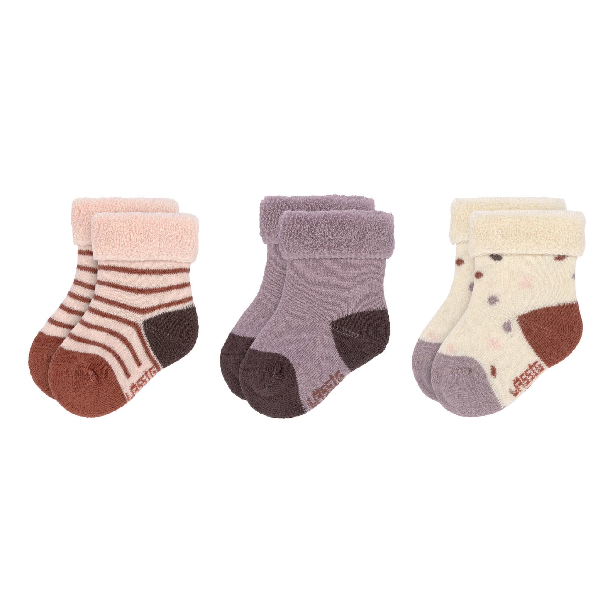 Babysocken (3er-Set), Tiny Farmer Lila
