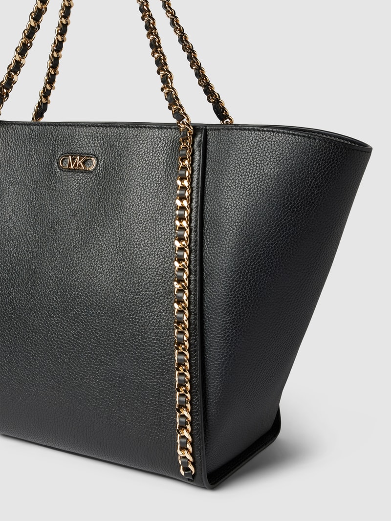 Shopper mit Label-Details Modell 'WESTLEY' in schwarz