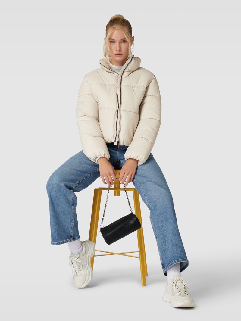 Steppjacke mit Stehkragen Modell 'GEORGIA' in taupe