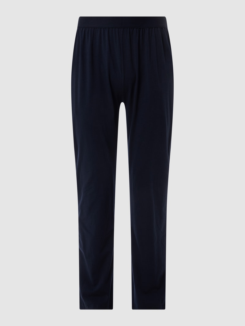 Pyjama-Hose mit Stretch-Anteil in marineblau