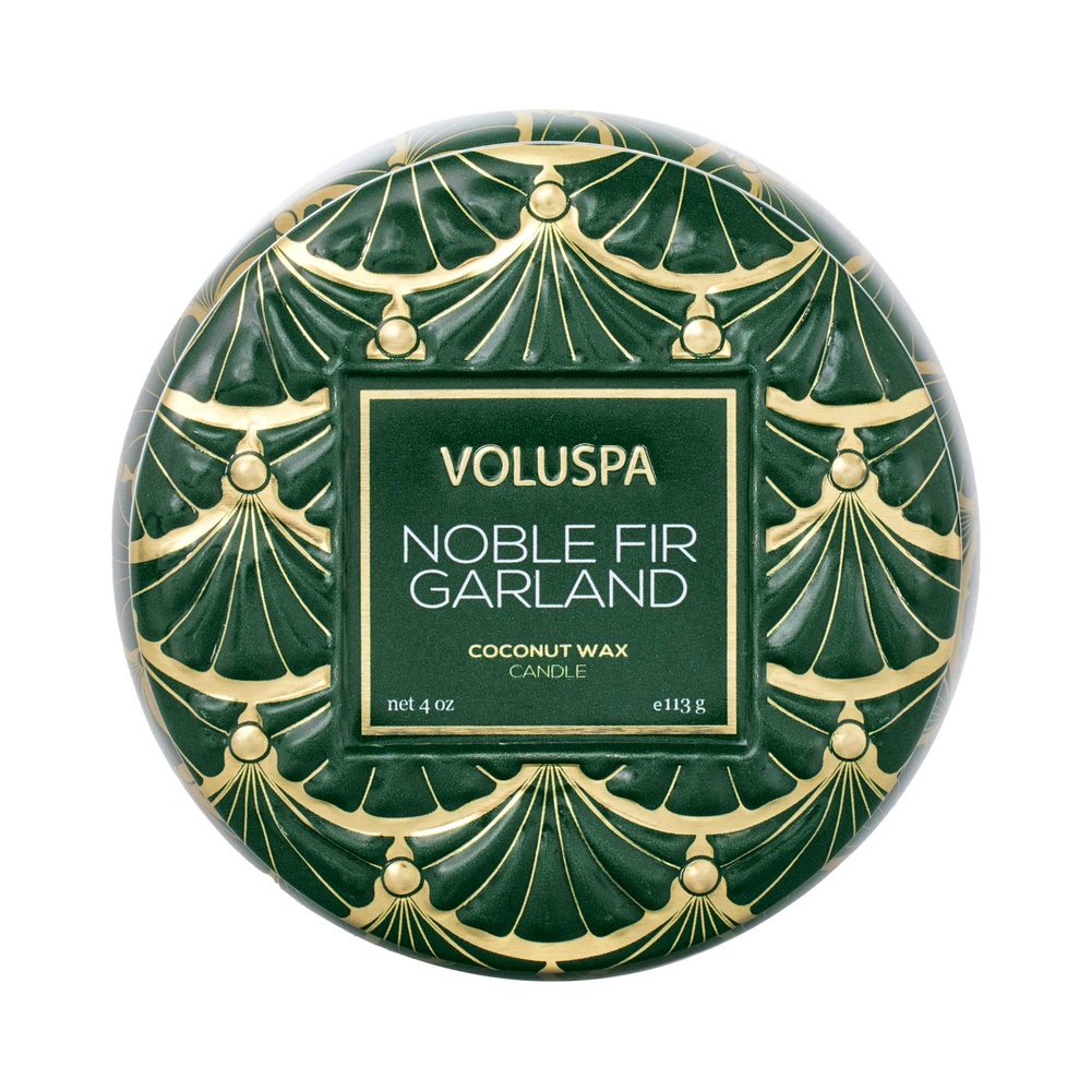 voluspa Noble Fir Garland Mini Tin BOUGIE
