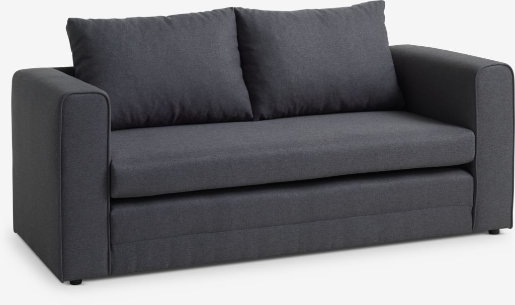 SKILLEBEKK SKILLEBEKK sofá cama, tecido cinza escuro