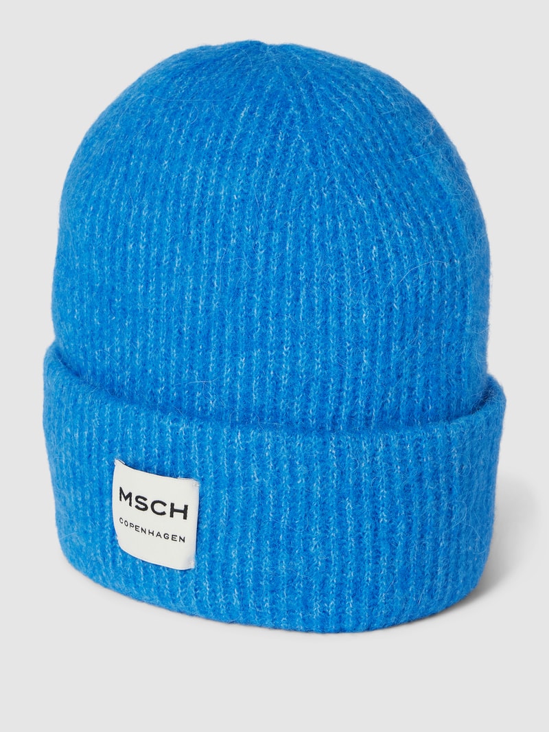 Beanie mit Label-Patch Modell 'Hope' in blau