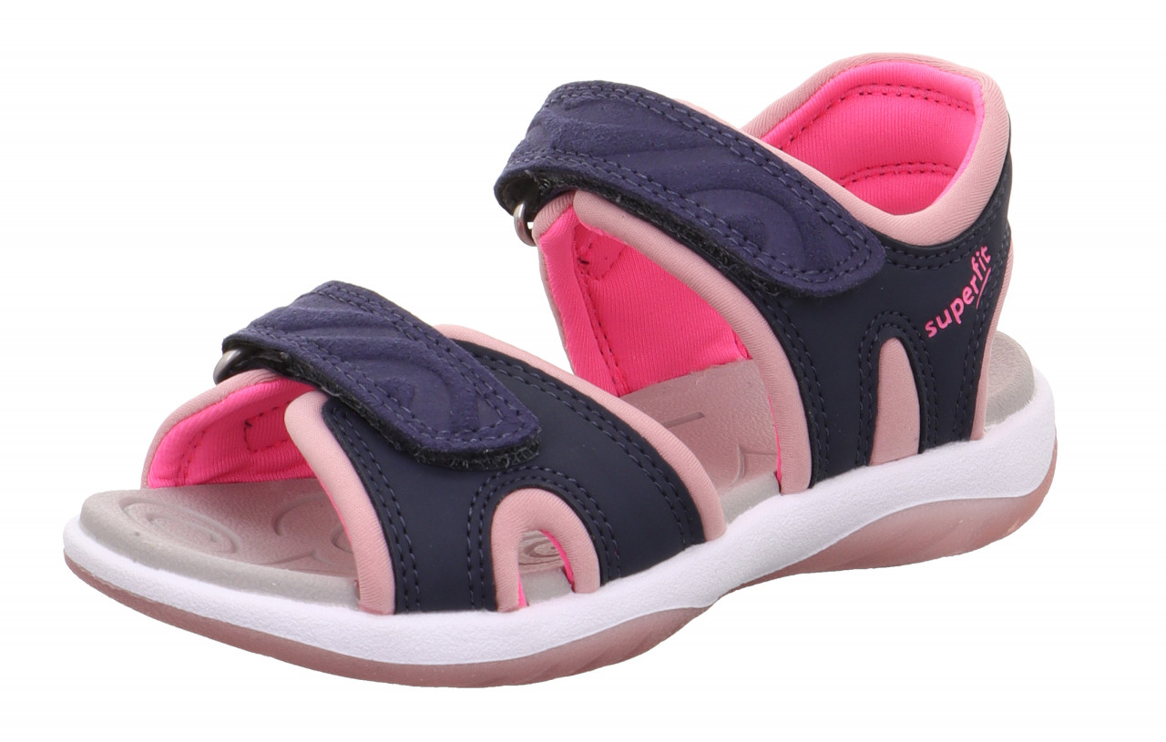 SUNNY - Blau/PinkSandale mit Klettverschluss
